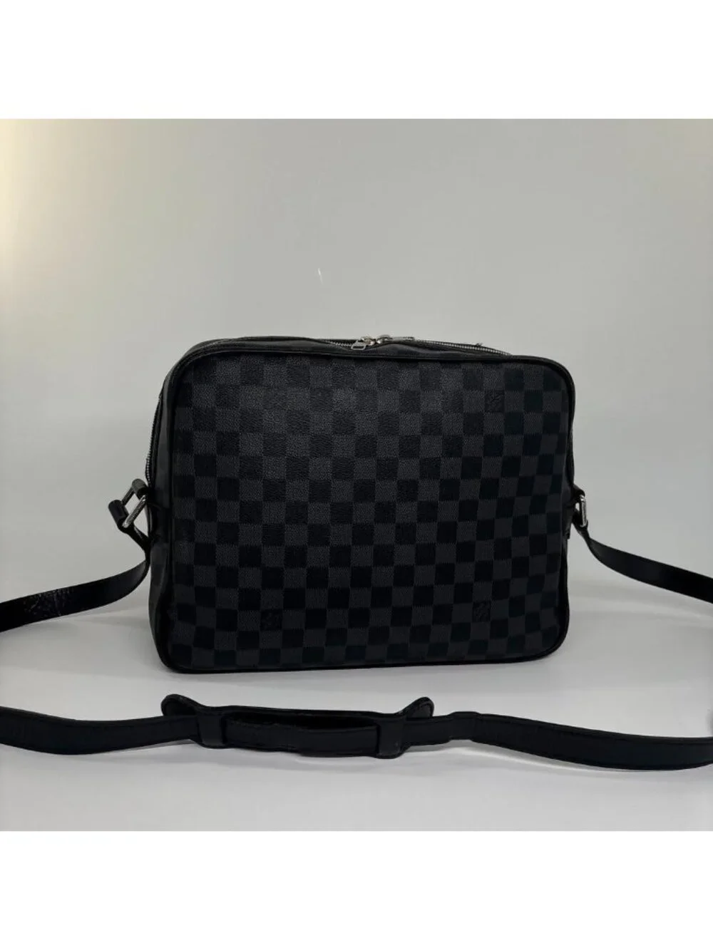 Louis Vuitton Damier Graphite Io Shoulder Bag Black